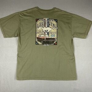 Ford Mustang Laid Back Legends 2XL XXL‎ T Shirt Green Comfort Colors